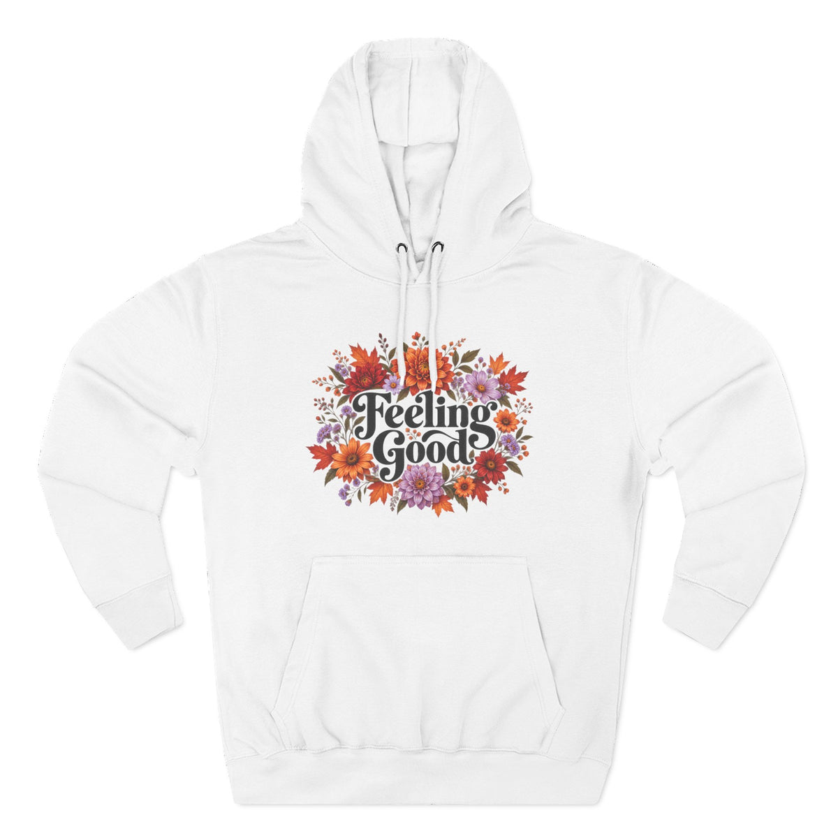 Feeling Good floral fall hoodie, view 2
