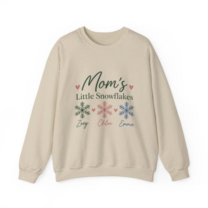 Personalized Little Snowflakes sweatshirt with kids names, view 4