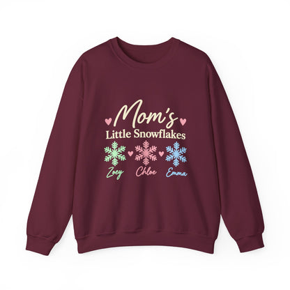 Personalized Little Snowflakes sweatshirt with kids names, view 6