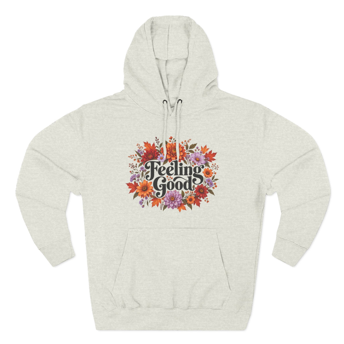 Feeling Good floral fall hoodie, view 4
