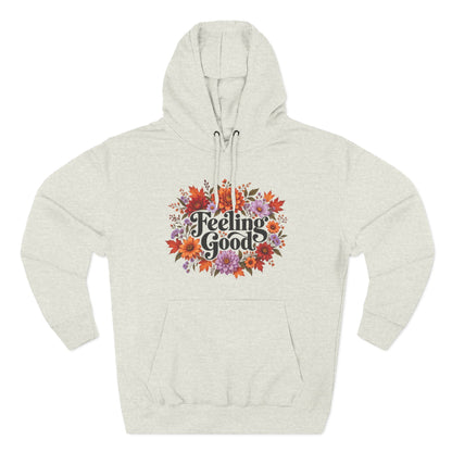Feeling Good floral fall hoodie, view 4