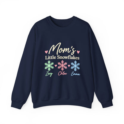 Personalized Little Snowflakes sweatshirt with kids names, view 8