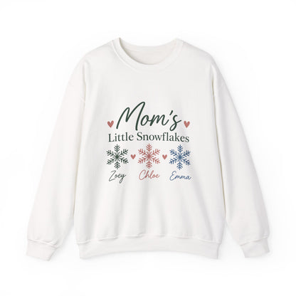 Personalized Little Snowflakes sweatshirt with kids names, view 2