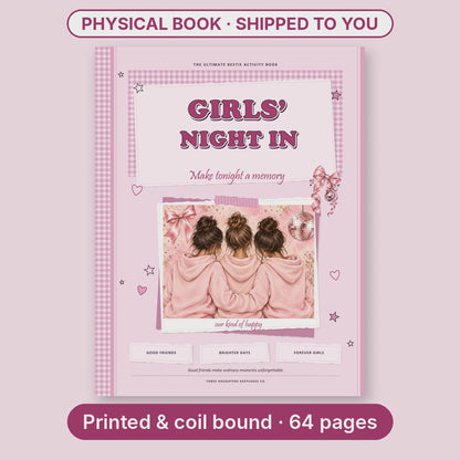 Flip-through video of the printed Girls' Night In activity book